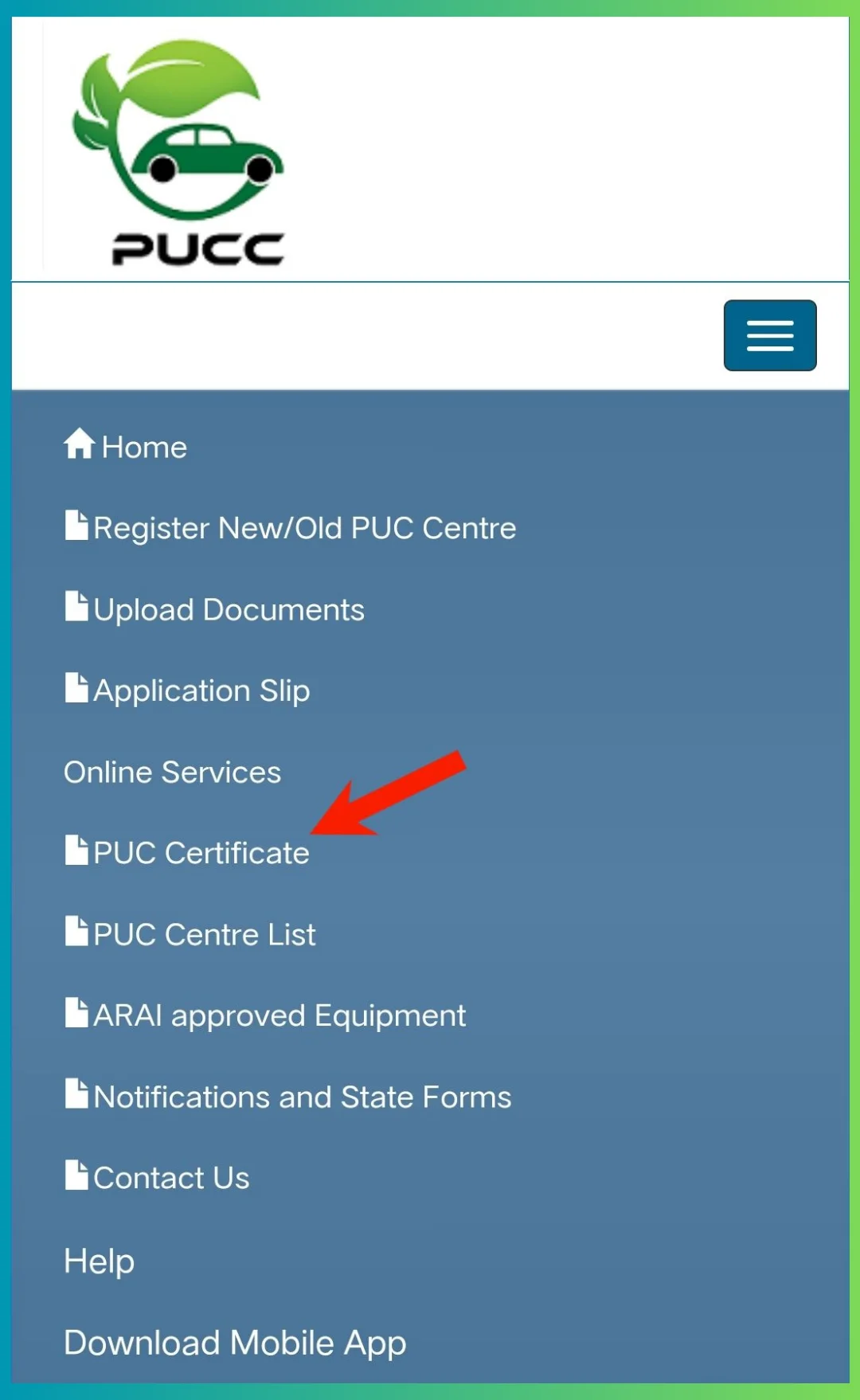 PUC Certificate